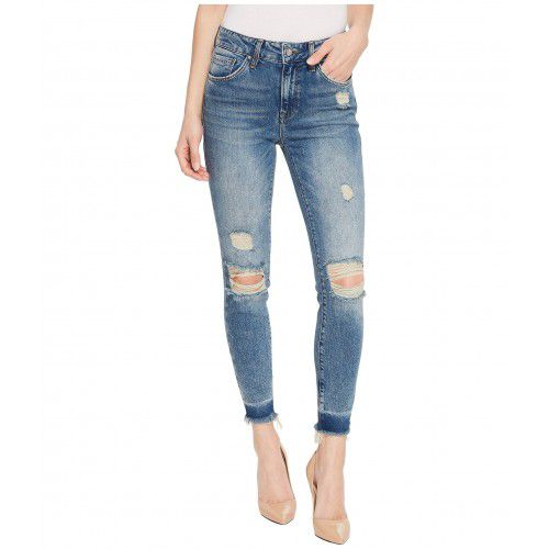 ripped high rise super skinny jeans